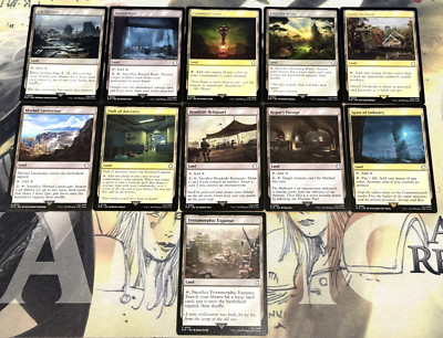 MTG Universes Beyond Fallout Commander Utility Land Pack EDH