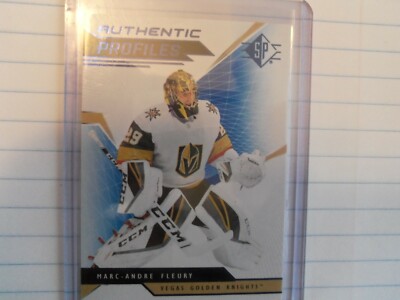 2019/2020 UD SP Authentic Profiles Marc-Andre Fleury AP-MF Vegas Golden Knights