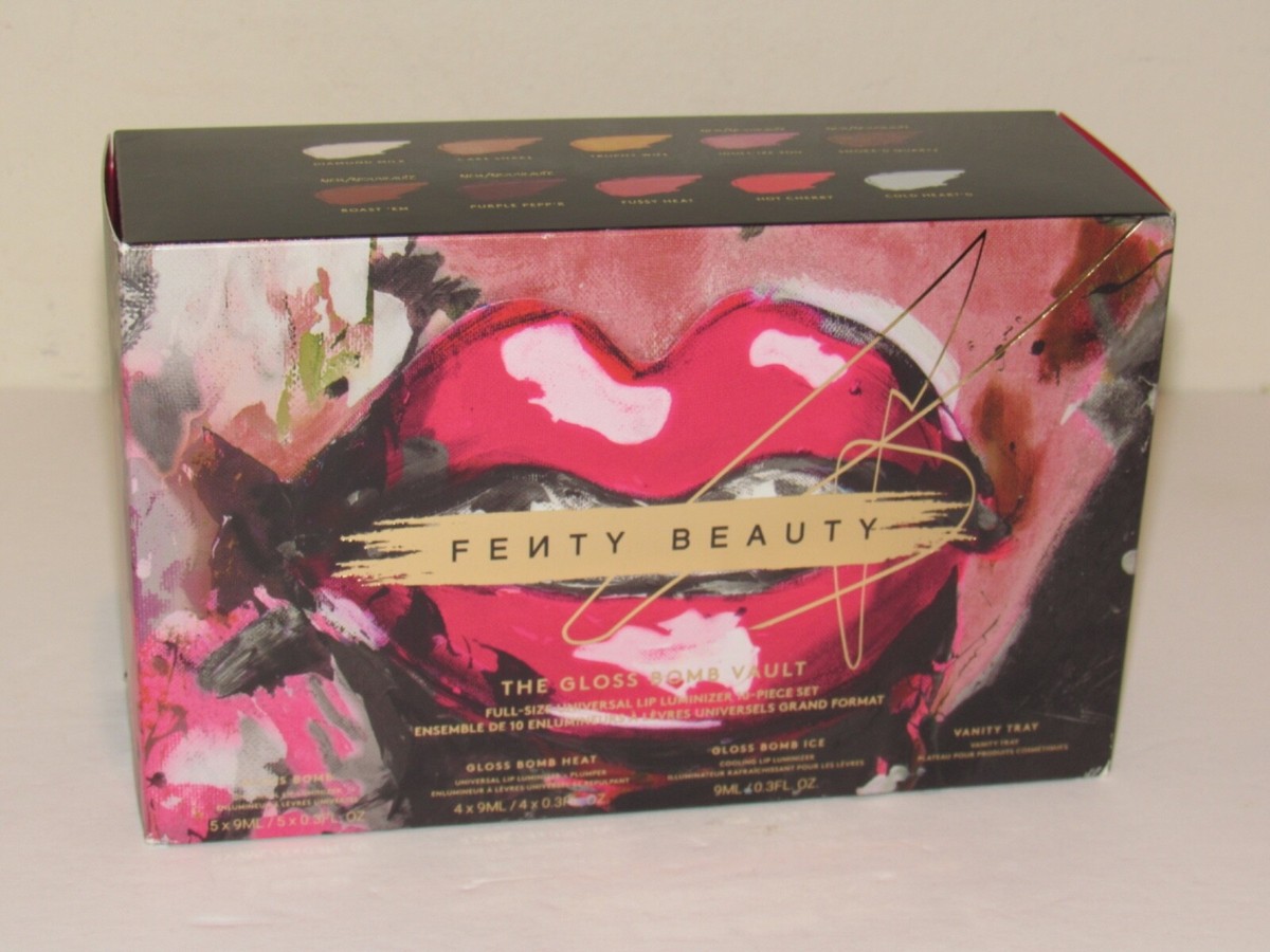 Fenty gloss bomb vault 新品・未開封【1月31日まで】 Fenty Beauty by Rihanna The Gloss Bomb Vault Full-Size