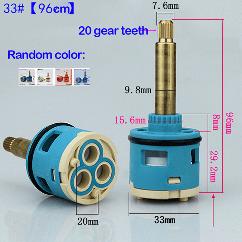 33/35mm Shower Faucet Cartridge Replacement Ceramic Shower Bar Valve