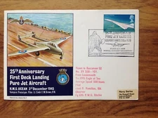 25th Anniv Pure Jet Landing 1970   , Fleet Air Arm  pmk , Commemorative  Cover