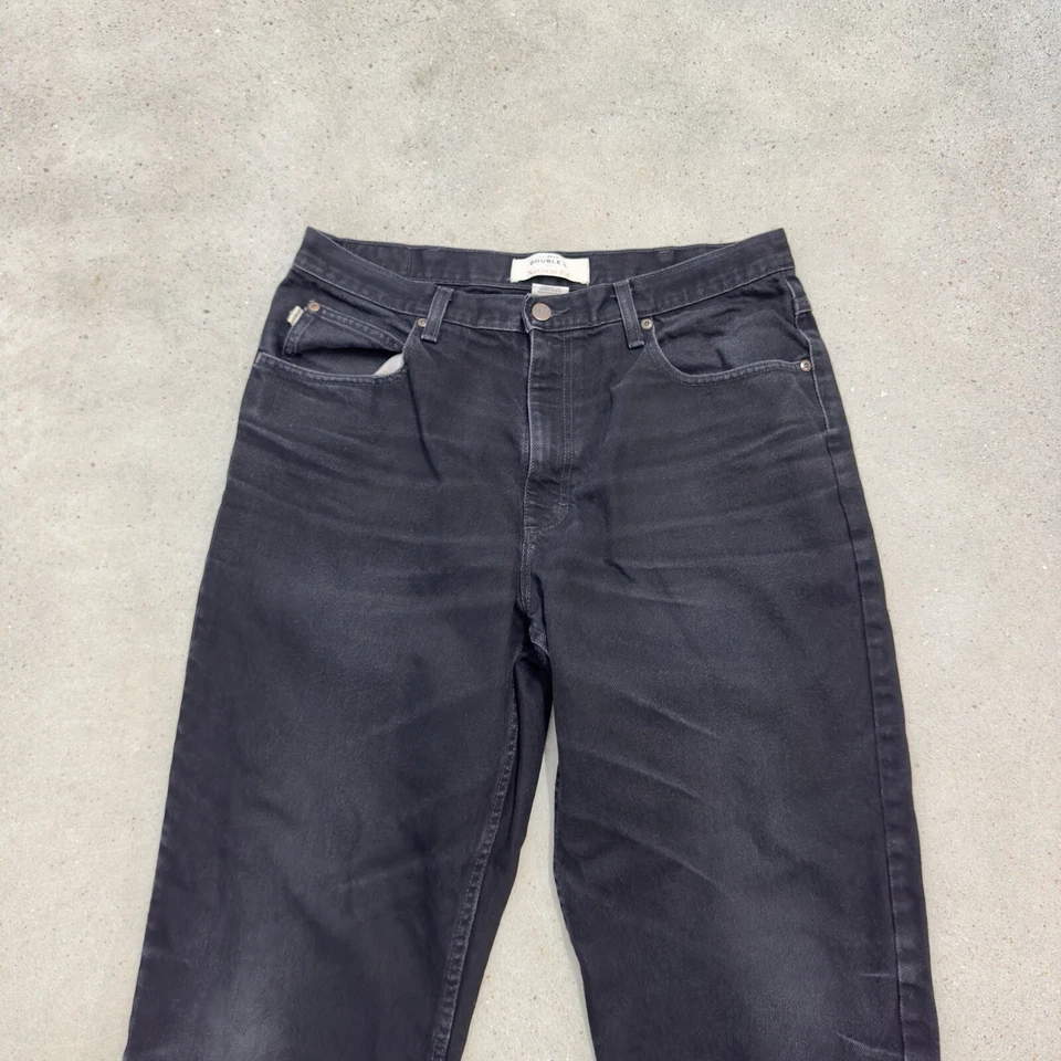 L.L. Bean Mens Jeans Double L Natural Fit Black Denim Sz 36x32 Tag 34x30 Actual - Image 2 of 4
