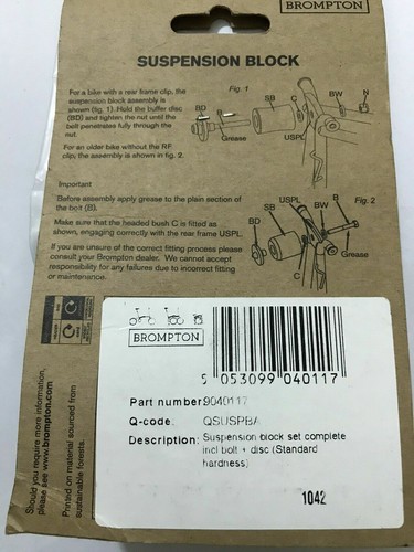 Brompton Folding Bicycle Specific Original Spare parts Tensioner/pulley etc - Picture 71 of 80