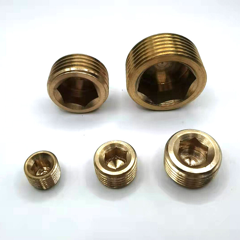 Spina Per Fori Ciechi In Ottone Spina Di Copertura Metrica Maschio In Ottone - Filettatura Interna Esagonale, Per Filetti Paralleli, Varie Misure Black Letter Manga - Foto 7