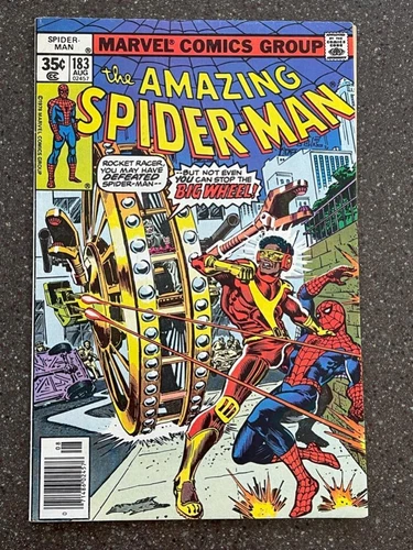 Amazing Spider-Man #183 Rocket Racer Appearance Newsstand Edition VF-