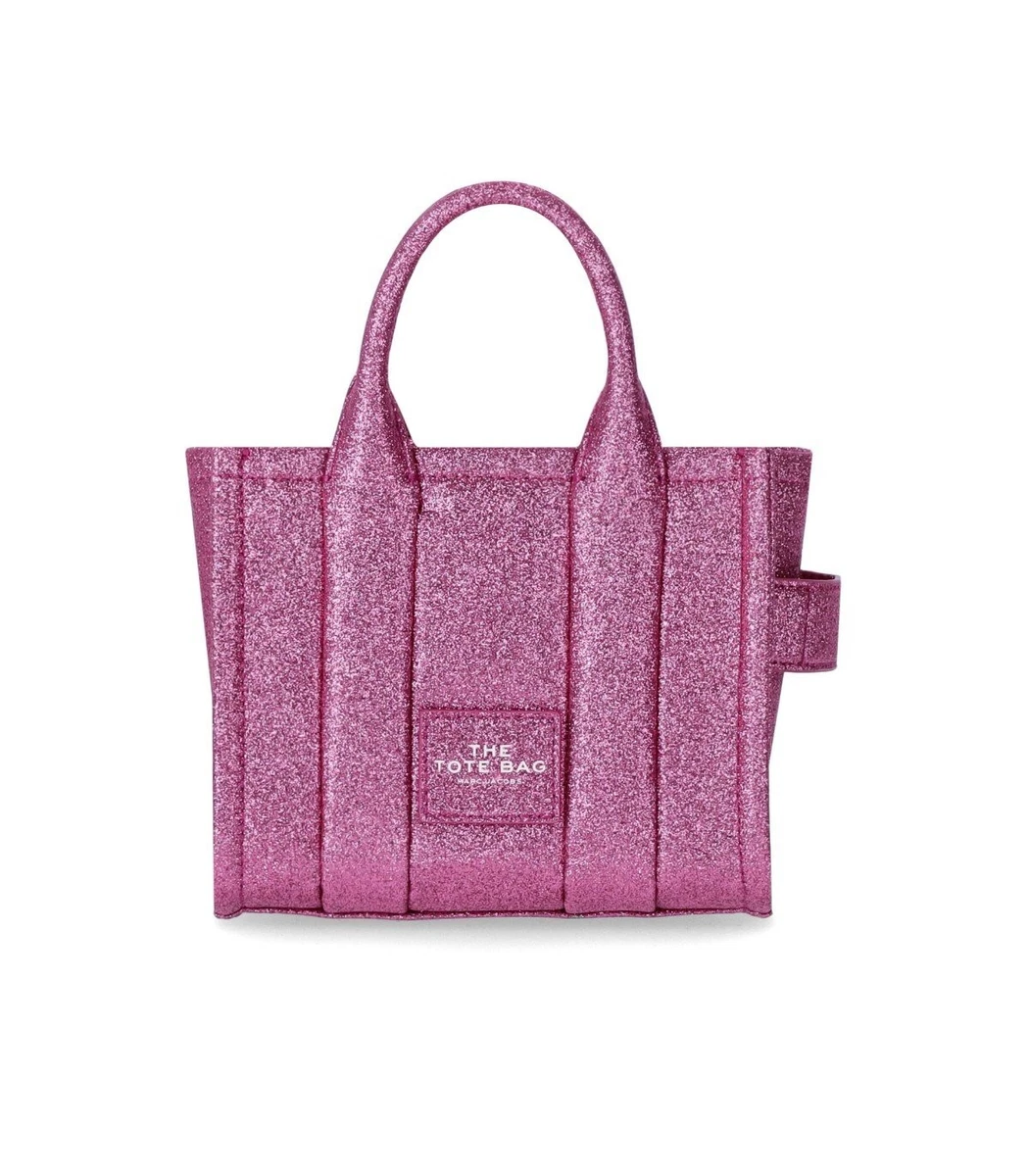 Marc Jacobs The Galactic Glitter Mini Tote Lipstick Pink Bag Woman