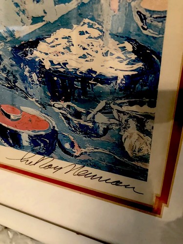 LeRoy Neiman signed, Serigraphy, framed, La Grande Cuisine/Large SIGNED - Picture 7 of 11