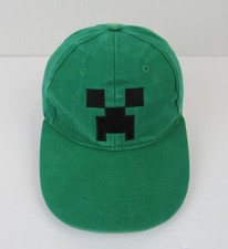 Minecraft Jinx Boy's Youth Cap Adjustable Creeper Baseball Green Snapback Hat