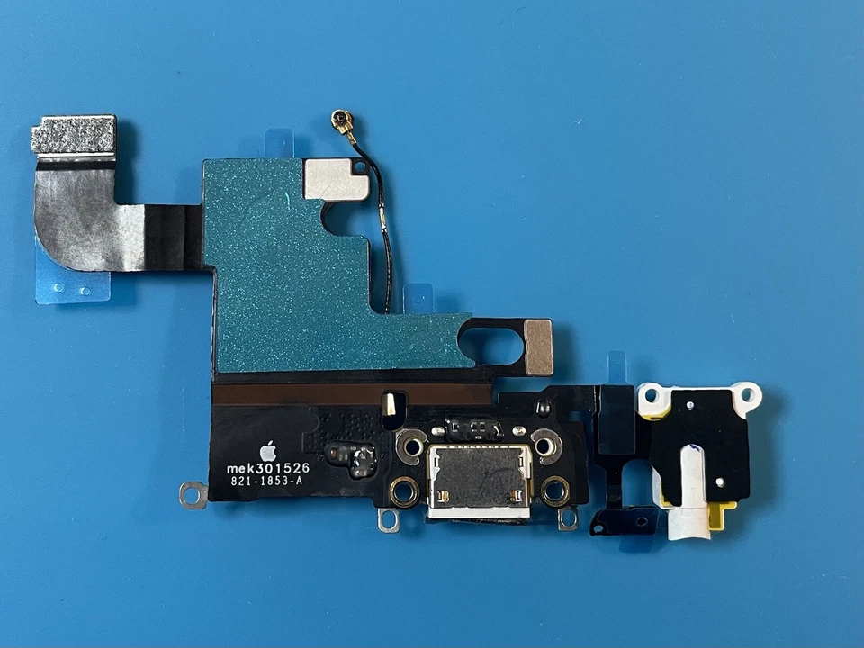 iPhone 6 Genuine OEM Apple Original Charging Port Flex Cable White Gray - Image 2 of 3