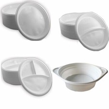 Wiederverwendbar Menüteller / Suppenteller Plastikteller Teller Geschirr Besteck