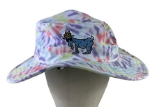 GOAT USA Tie Dye Lacrosse Bucket-Bonnie Hat Chuck The Goat Logo One Size NWT