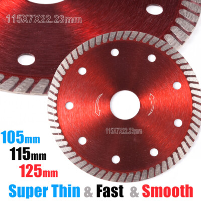 105/115/125mm Turbo Angle Grinder Thin Diamond Blade Disc Porcelain Tile Cutter