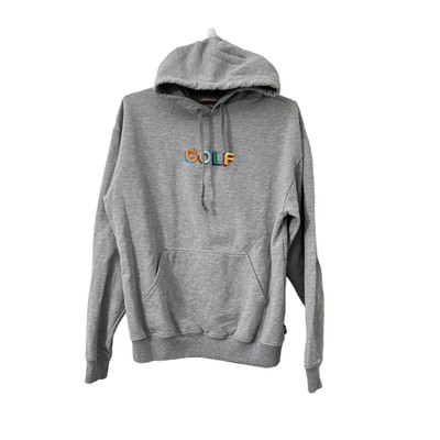 Golf Wang Mens Gray Hoodie Pullover Sweater 3D Embroidered Spell 