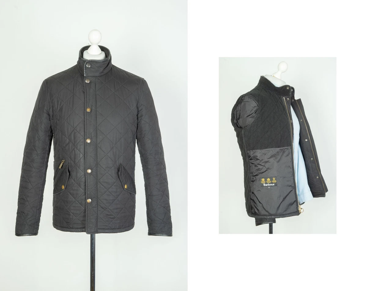 Mens barbour powell quilted jacket sale