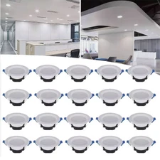 10/20Pack 7W Dimmable Three Color LED Downlight Spotlight Ceiling Light