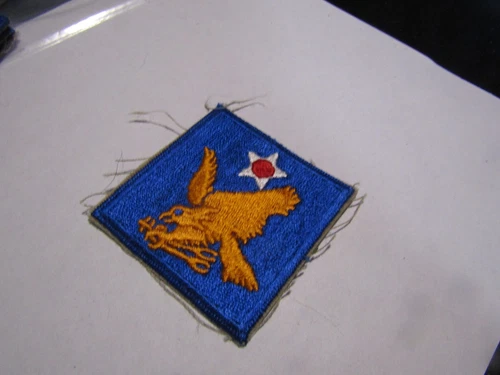 ORIGINAL MILITARY PATCH SEW ON WW2 ERA NO GLOW US ARMY 2ND AIR FORCE