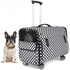 Large Pet Dog Trolley Load 15KG 4 Universal Wheels Pet Stroller Cat Carrier Bag