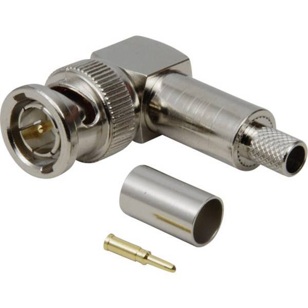 Connettore bnc spina angolata 50 bkl electronic 0401218 1 pz