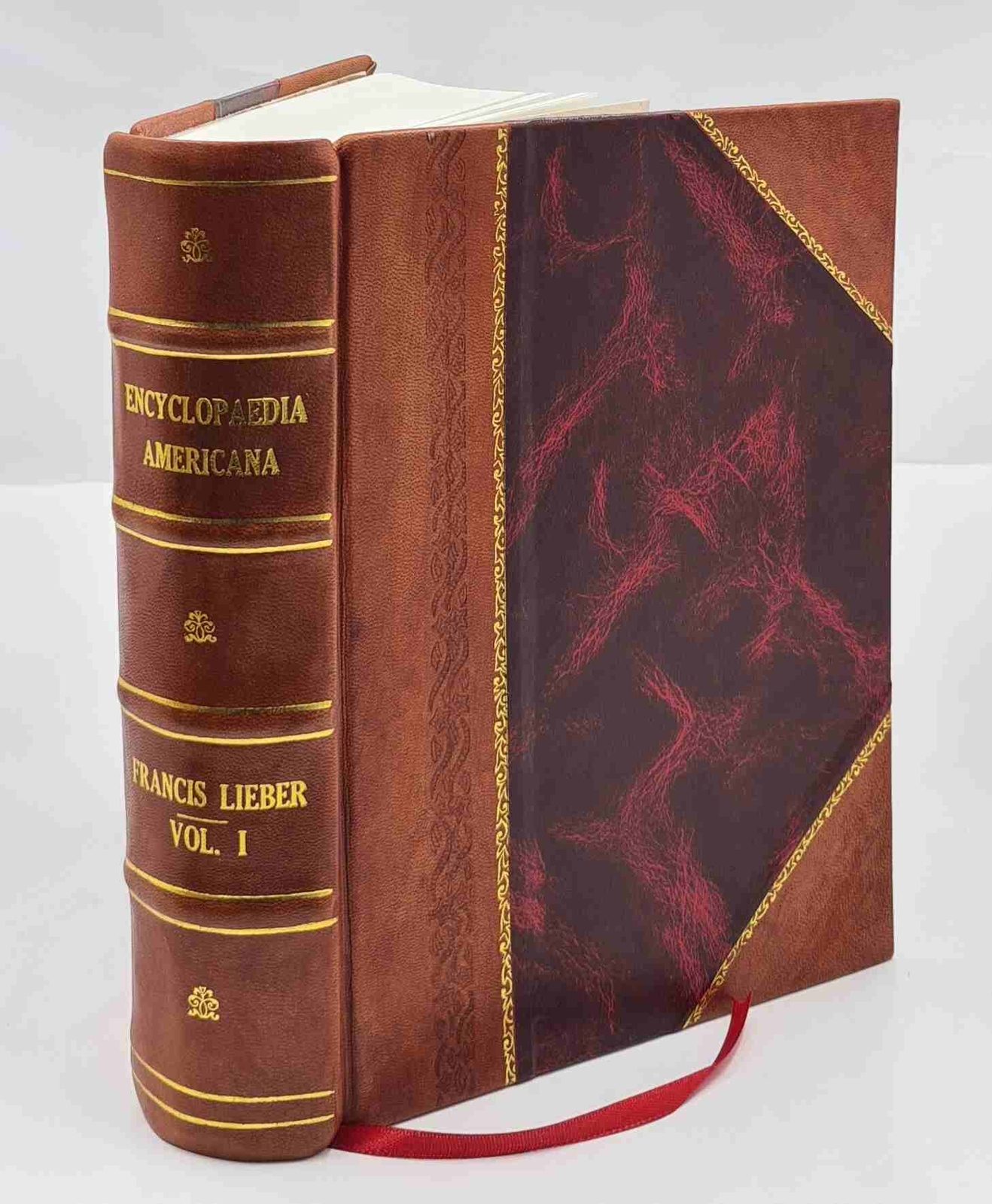 Americana Encyclopaedia Leather Bound Arts Sciences Dictionary  
