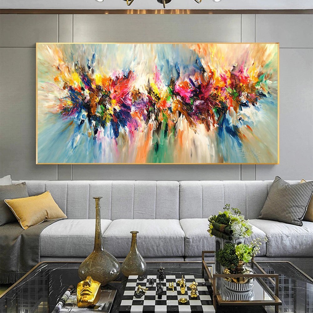 Abstract Colorful Canvas Painting Canvas Wall Art Prints Canvas Wall