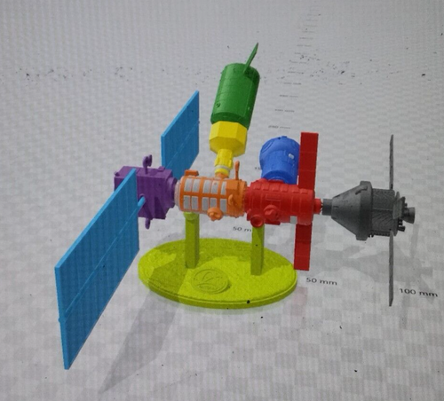 custom 1/144 NASA Artemis Lunar Gateway Space station 14 pc model w base updated - Picture 3 of 10