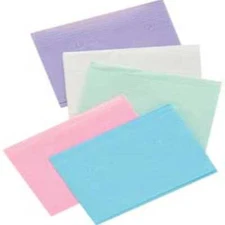 Defend Patient Bibs BLUE 13" x 18" 2-Ply Paper/1-Ply Poly 500/Cs