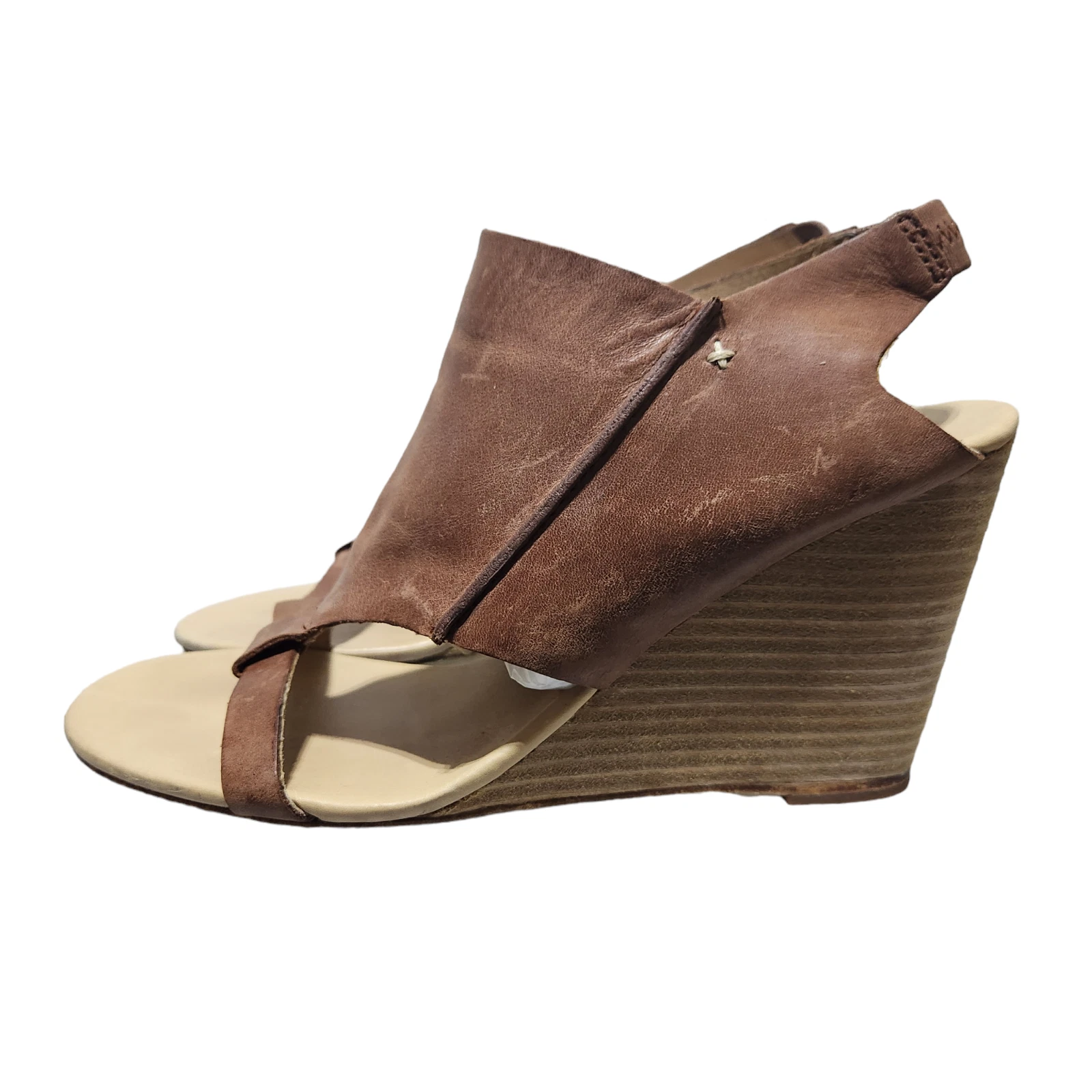 Sandali Ugg Koolaburra 10 marroni donna casual città boho zeppa tacco aperto