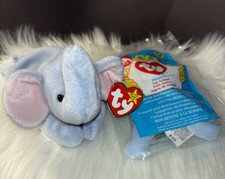 Ty Beanie Baby Peanut the Elephant 1995 & McDonald’s Peanut 1998/1993 Error New