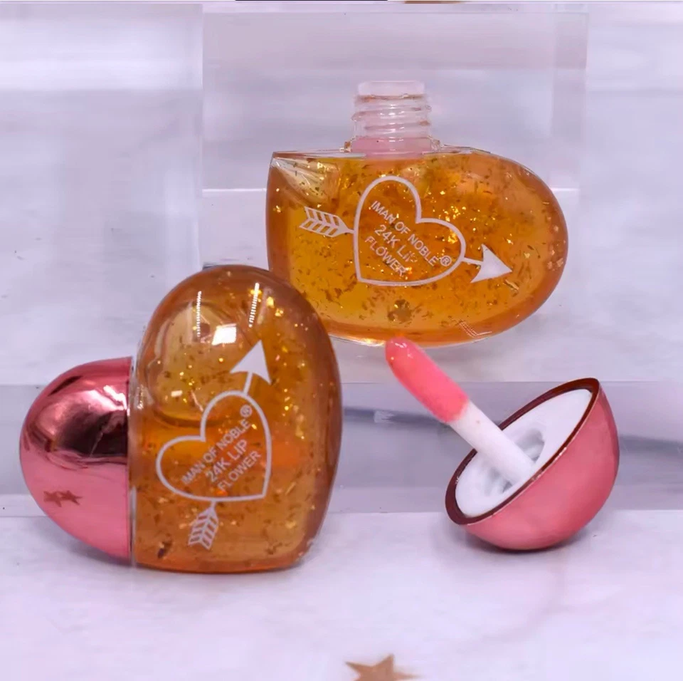 High Quality Color-changing Lip Gloss Heart Glitter Lip Gloss Moisturizing5pcs - Image 3 of 4