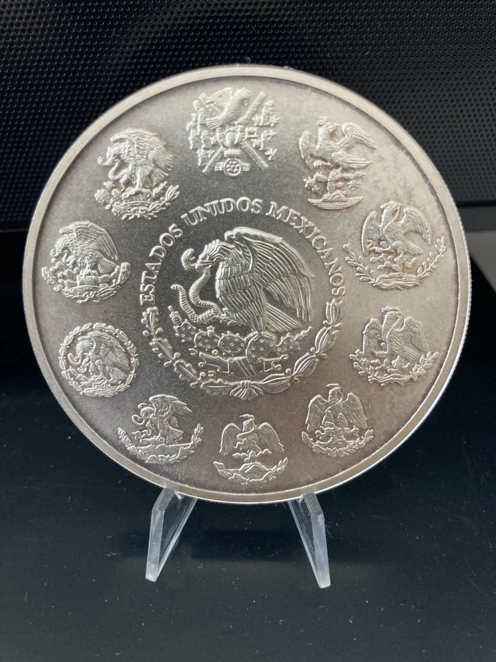 MESSICO 5 ONCE ARGENTO ANNO 1997+ MESSICO 2 ONCE ARGENTO ANNO 1997 PLATA PURA - Immagine 2 di 4