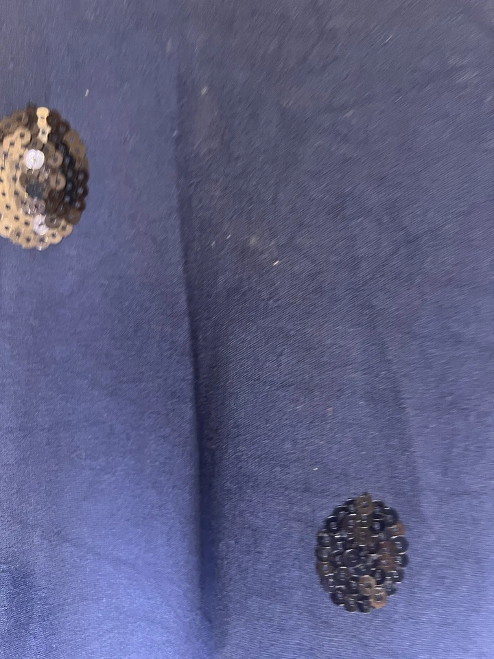 Virtuelle Taking Shape Sz M Royal Blue Viscose Sequinned Sh Sl Midi Dress - image 3 of 4