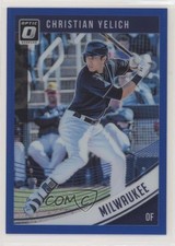2018 Panini Donruss Optic Blue Prizm 147/149 Christian Yelich #101 no9