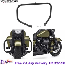 Motorcycle Black Engine Highway Crash Guard Bar Fit For Harley Touring 2009-2024