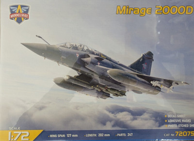 Modelsvit 72075 - 1:72  Mirage 2000 D (with SCALP-EG)