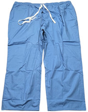 Scrub Pants Unisex (8XL) Ceil Blue 2 Pocket Elastic Waist Bottom Medical