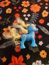 My Little Pony MLP Unicorn Blue Yellow Sun Tattoo L-16-B1 Markings AA