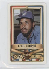 1982 Perma-Graphics/Topps Credit Cards All-Stars Cecil Cooper #150-ASA8202
