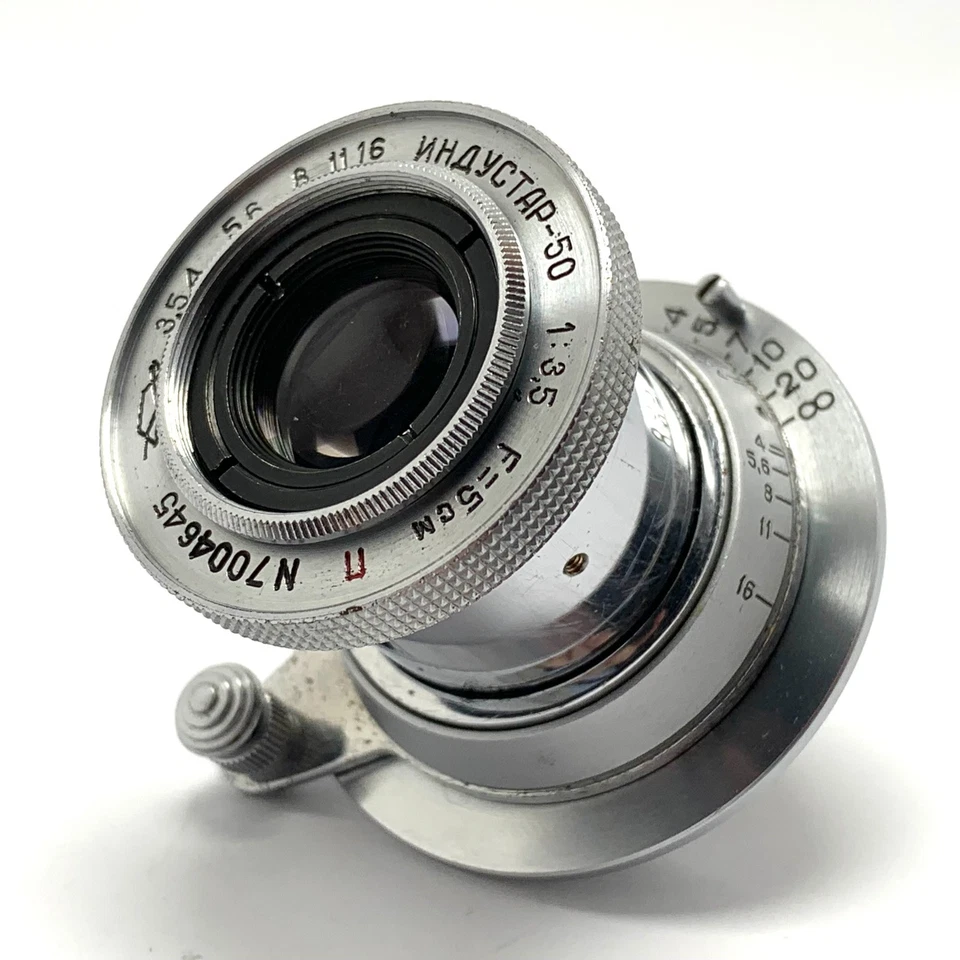 Vintage Soviet Lens Industar-50 50mm f/3.5 LTM mount - Serviced - ( CLA ) 700464 - Image 2 of 4