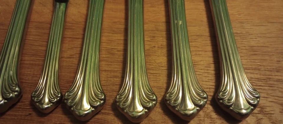 Colonial Plume Handle 18/8 Stainless Garmany  9 3/8" New French Hollow knife Lot — 第 4/4 张图片