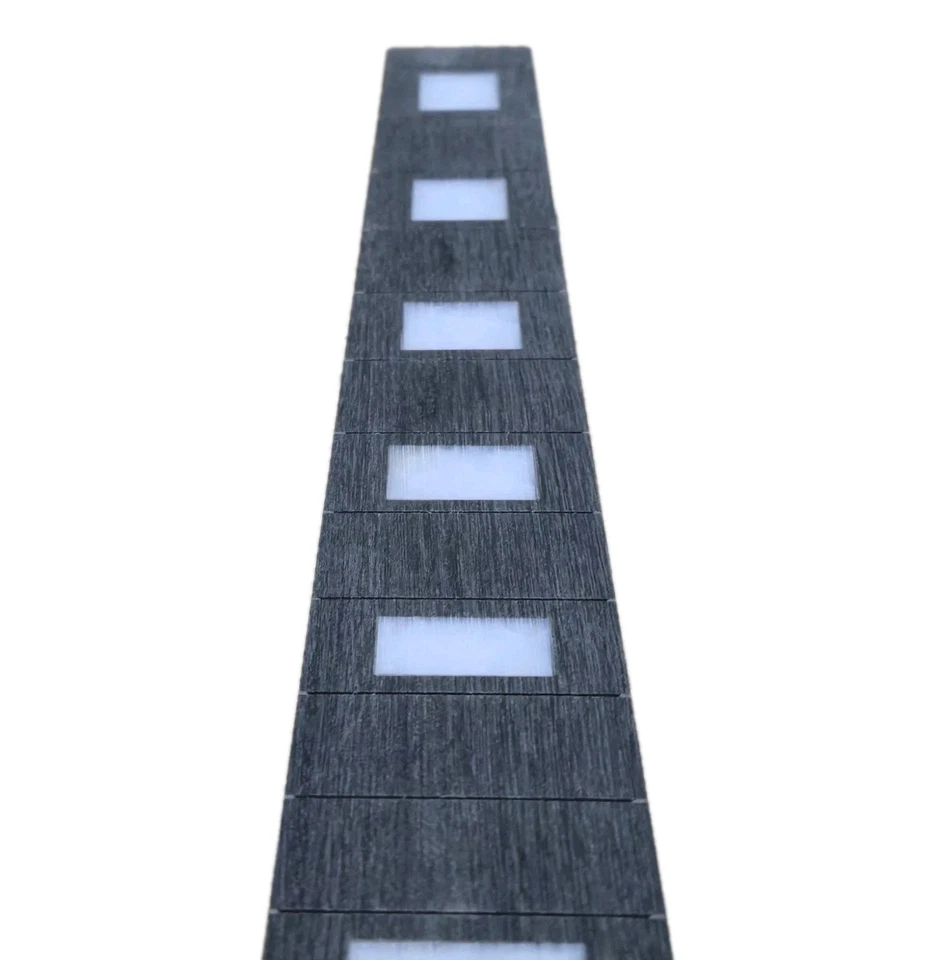 Guitarra diapasón tuerca 42 mm escala 25,5" con incrustación de bloque de ébano MOP 24 trastes Custom Shop  Foto 3 de 4