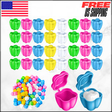 Colorful Plastic Tooth Savers Holders Bulk Keepsake 0.6"x0.75"x0.6" 150PC