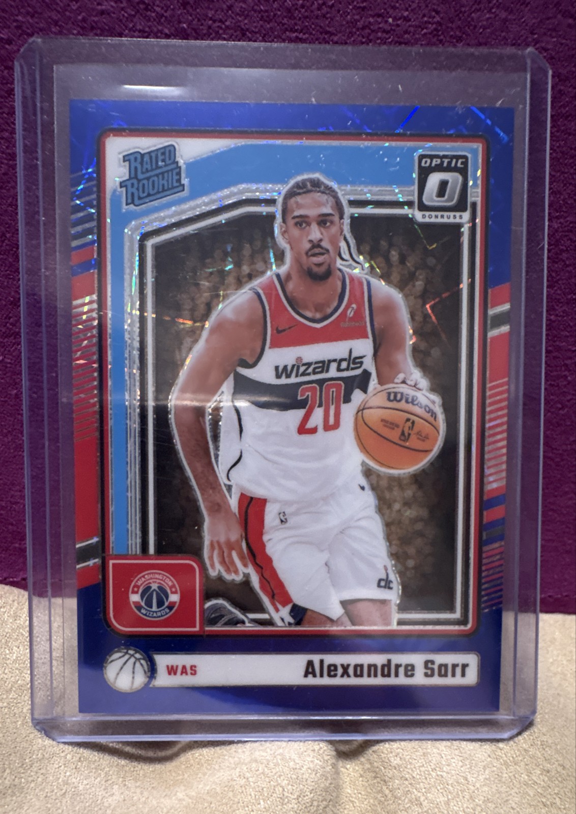 2024-25 Panini Donruss Optic - Rated Rookie Alexandre Sarr #276 Blue Velocity