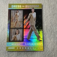 2025 Panini Chronicled Caitlin Clark DFS YELLOW HOLO FOIL # 67 Fever