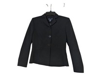 Ann Taylor Black Blazer Jacket Womens Size 2P Classic Workwear