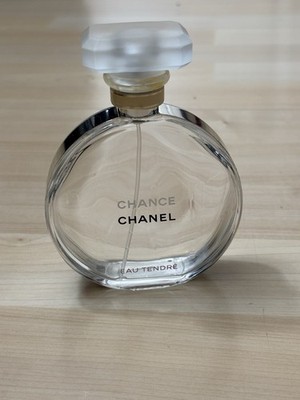 EMPTY Chanel Chance Tendre Eau de Toilette 3.4oz 100ml Bottle Luxury Collectible