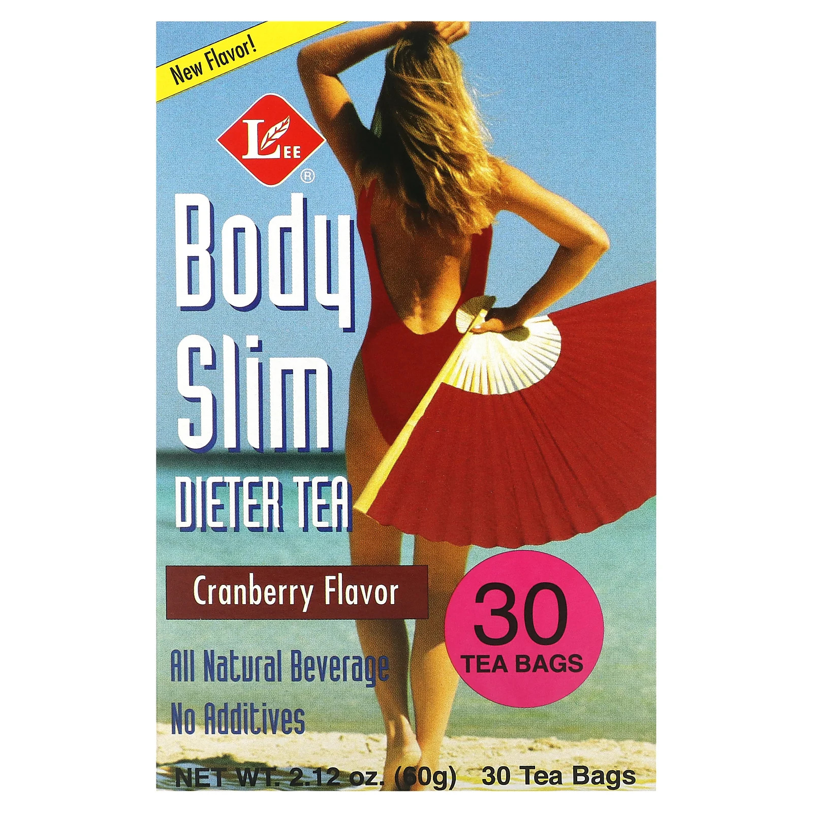 Чай для похудения Body Slim, клюква, 30 пакетиков, 2,12 унции (60 г)