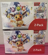 Pokémon TCG Prismatic Evolutions ETB & Booster Bundle Costco (LOT OF x2)