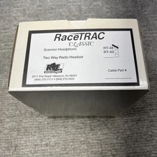 Racing Electronics RT 48 Scanner Headphone Two Way Radio Headset RaceTRAC