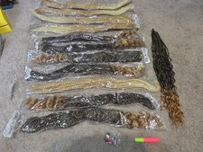 Huge Lot Of 12 24" Easy Braid Synthetic Hair Extensions With Tool 