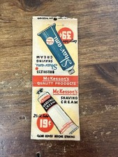 H659 Shav-Ami Shaving Cream McKesson’s Products Vintage Matchbook Cover